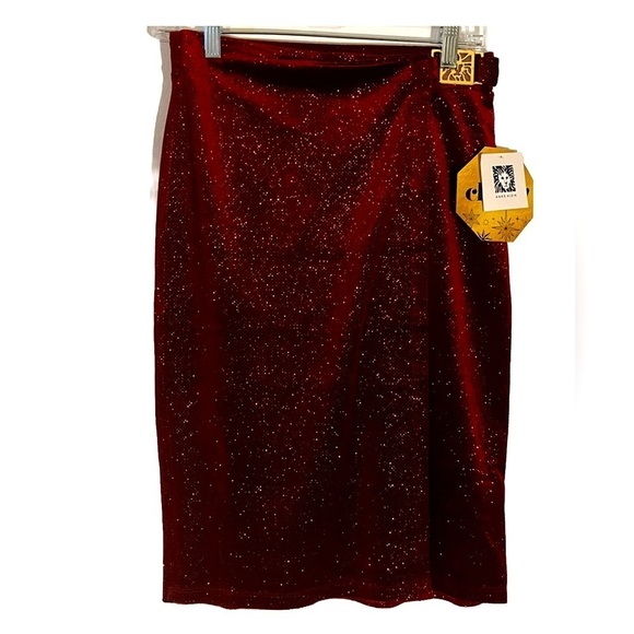 Anne Klein Red Wrap Skirt NWT Size XS - Picture 1 of 3